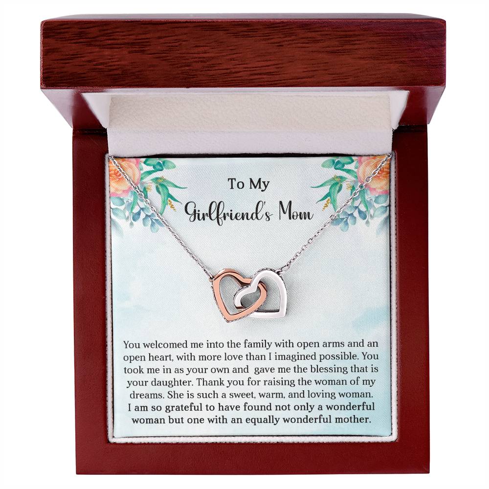 Girlfriend's Mom Gift-Interlocking Hearts Necklace - Shopping Therapy, LLC Jewelry