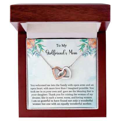 Girlfriend's Mom Gift-Interlocking Hearts Necklace - Shopping Therapy, LLC Jewelry