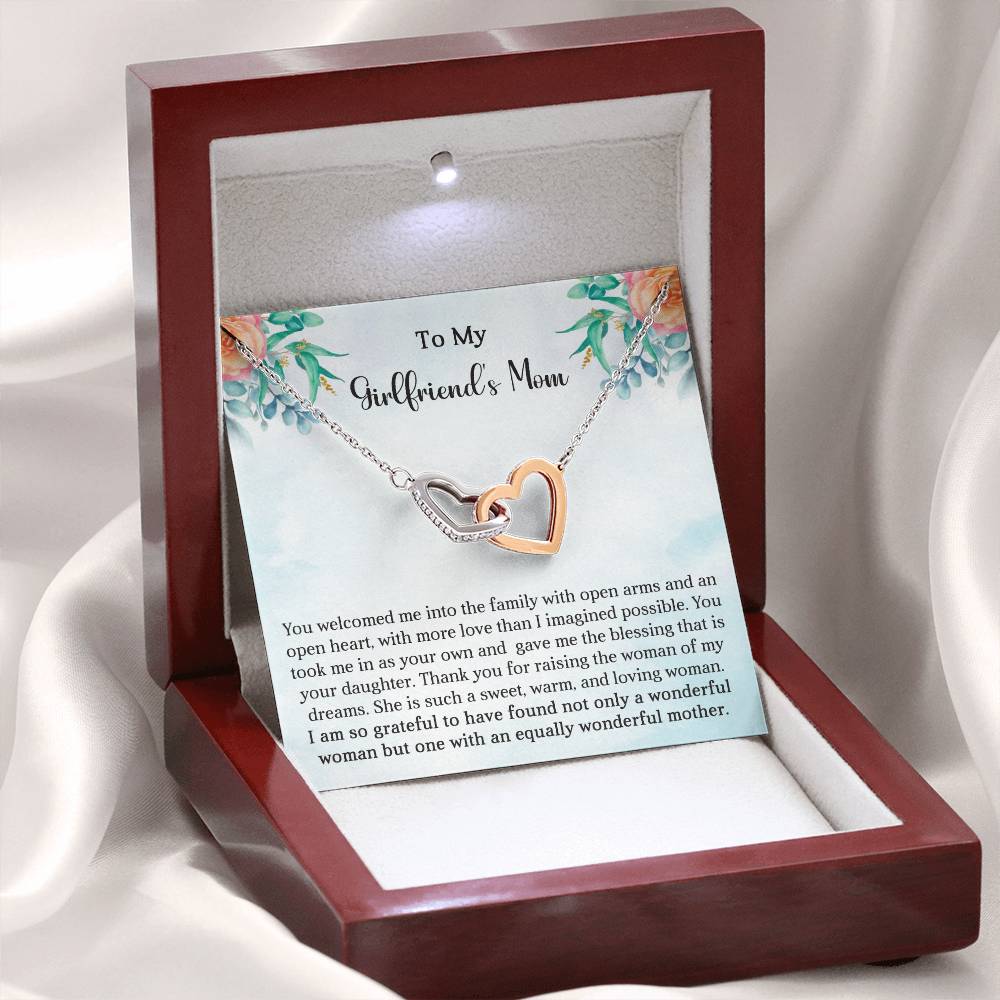 Girlfriend's Mom Gift-Interlocking Hearts Necklace - Shopping Therapy, LLC Jewelry