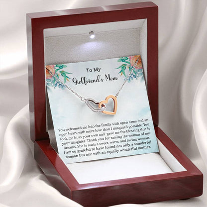 Girlfriend's Mom Gift-Interlocking Hearts Necklace - Shopping Therapy, LLC Jewelry