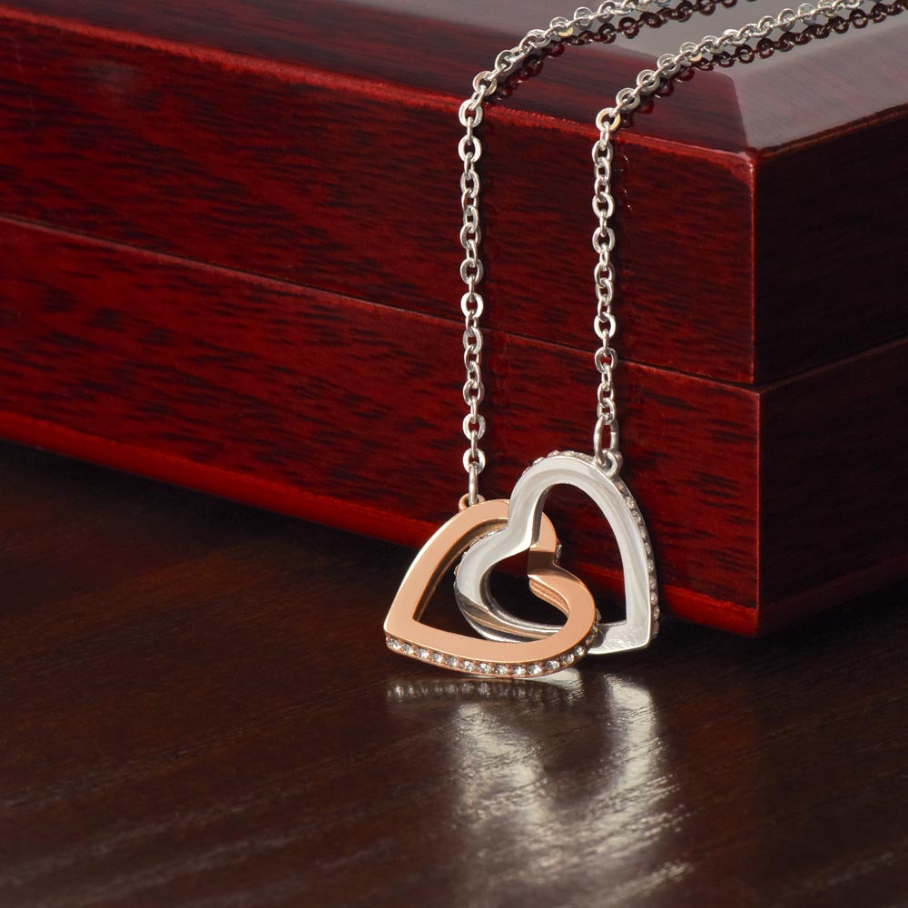 My Boyfriend's Mom-Interlocking Hearts Necklace - Shopping Therapy, LLC Jewelry