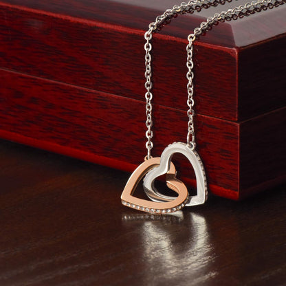 My Boyfriend's Mom-Interlocking Hearts Necklace - Shopping Therapy, LLC Jewelry