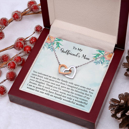 Girlfriend's Mom Gift-Interlocking Hearts Necklace - Shopping Therapy, LLC Jewelry