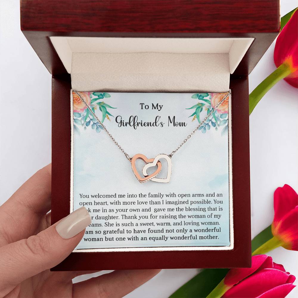 Girlfriend's Mom Gift-Interlocking Hearts Necklace - Shopping Therapy, LLC Jewelry