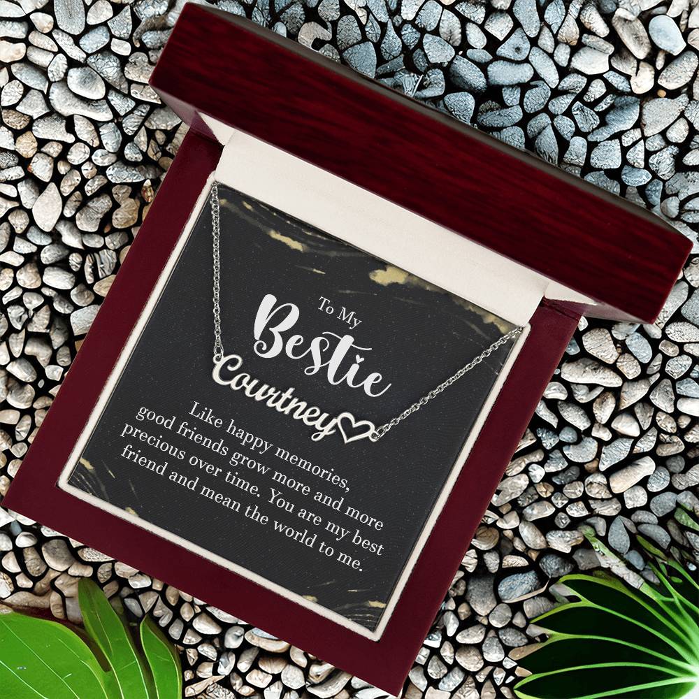 To My Bestie-A friendship Necklace - Shopping Therapy, LLC Jewelry