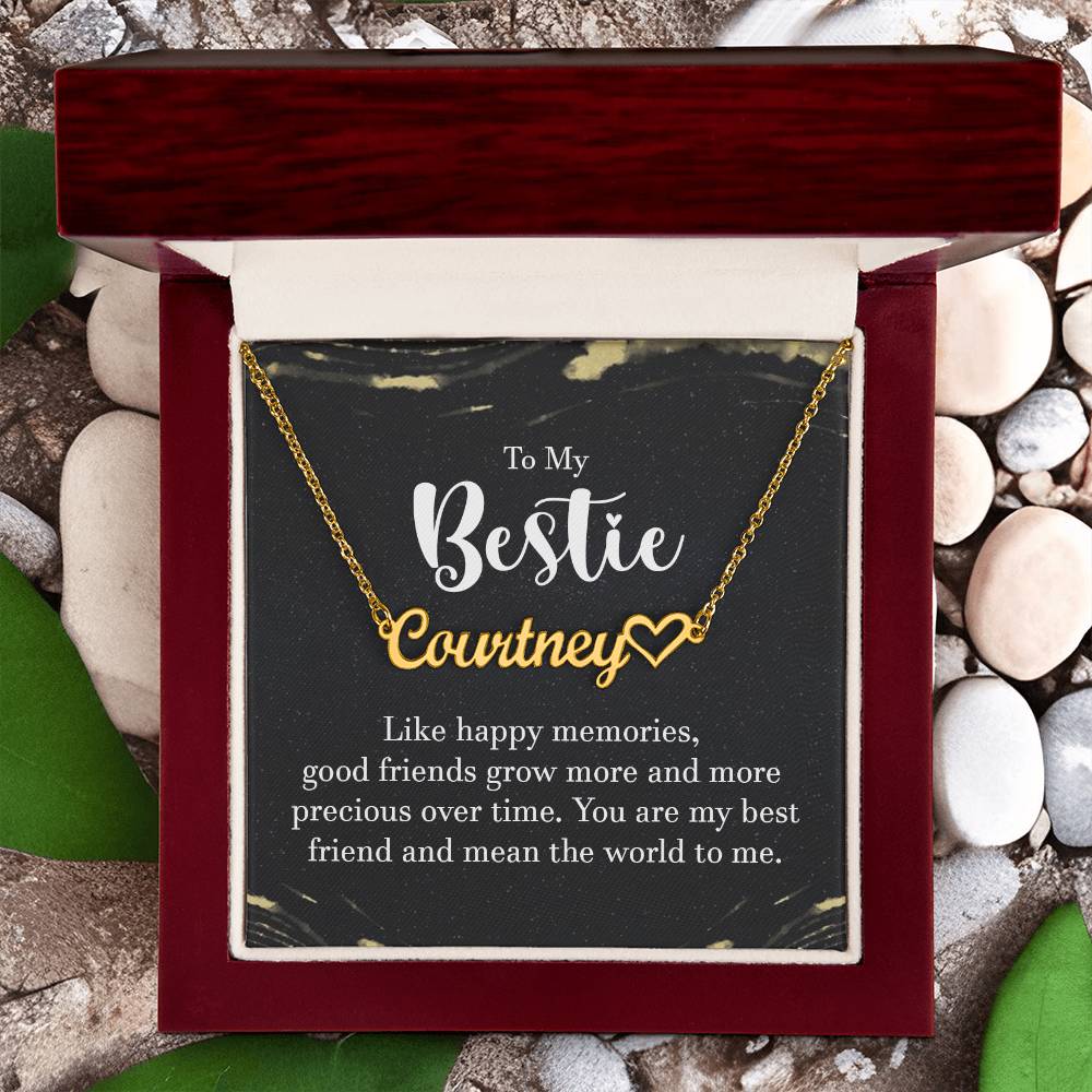 To My Bestie-A friendship Necklace