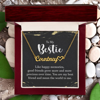 To My Bestie-A friendship Necklace - Shopping Therapy, LLC Jewelry
