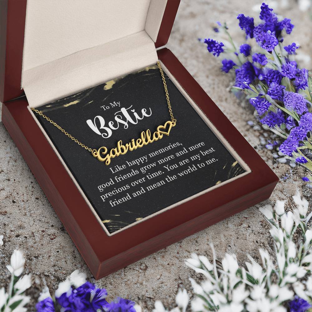 To My Bestie-A friendship Necklace - Shopping Therapy, LLC Jewelry