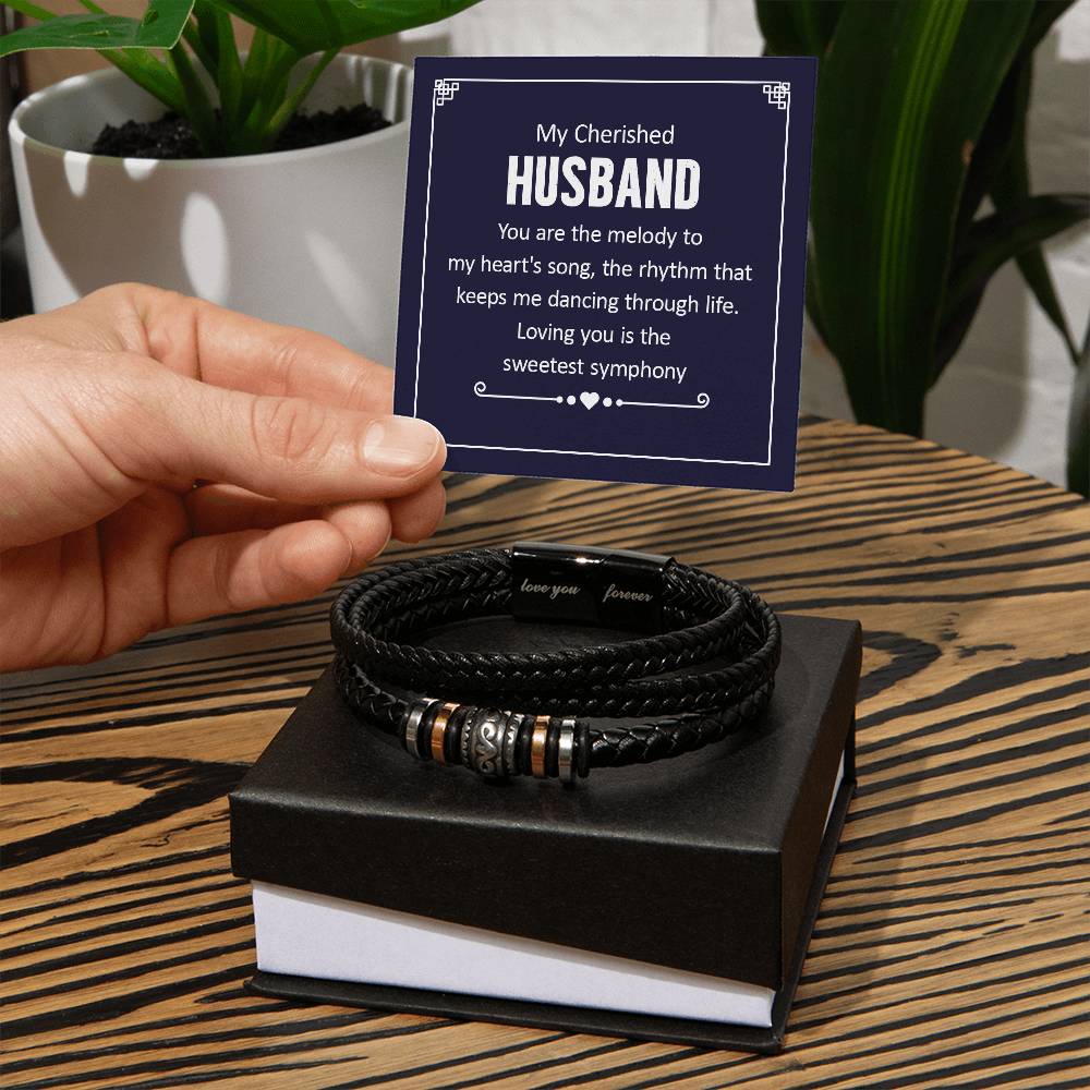 The Melody To My Heart-Vegan Braided Leather Bracelet - Shopping Therapy, LLC Jewelry