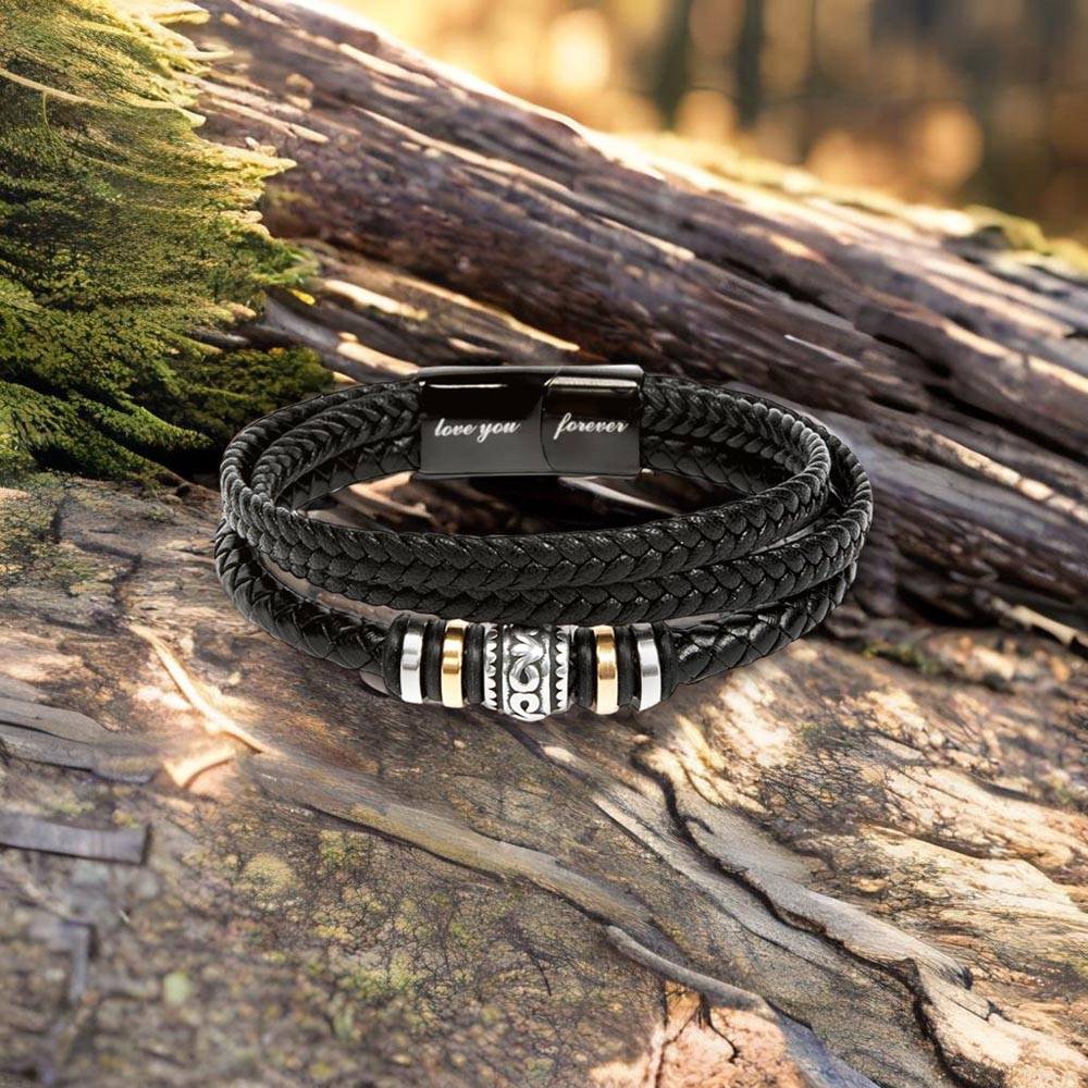 To My Hero Braided Vegan Leather Bracelet - Shopping Therapy, LLC Jewelry