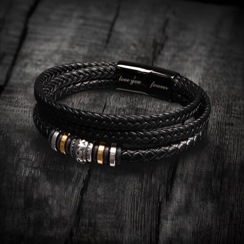 To My Hero Braided Vegan Leather Bracelet - Shopping Therapy, LLC Jewelry