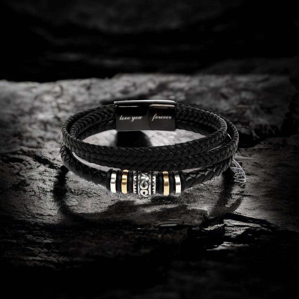 To My Hero Braided Vegan Leather Bracelet - Shopping Therapy, LLC Jewelry