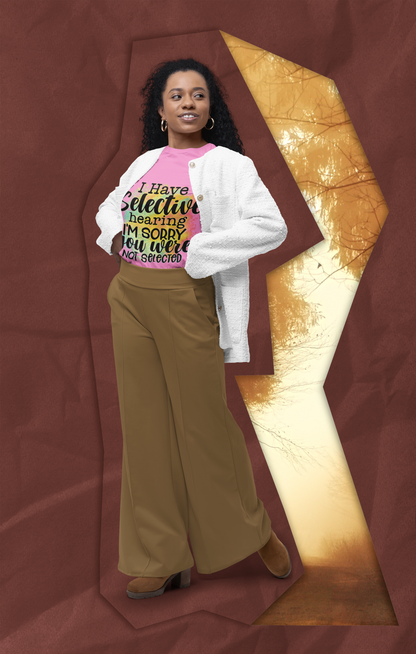 Selective Hearing-Women's Relaxed T-Shirt - Shopping Therapy, LLC 