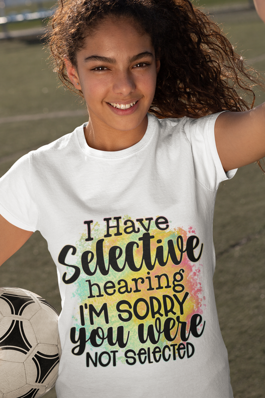 Selective Hearing-Women's Relaxed T-Shirt - Shopping Therapy, LLC 