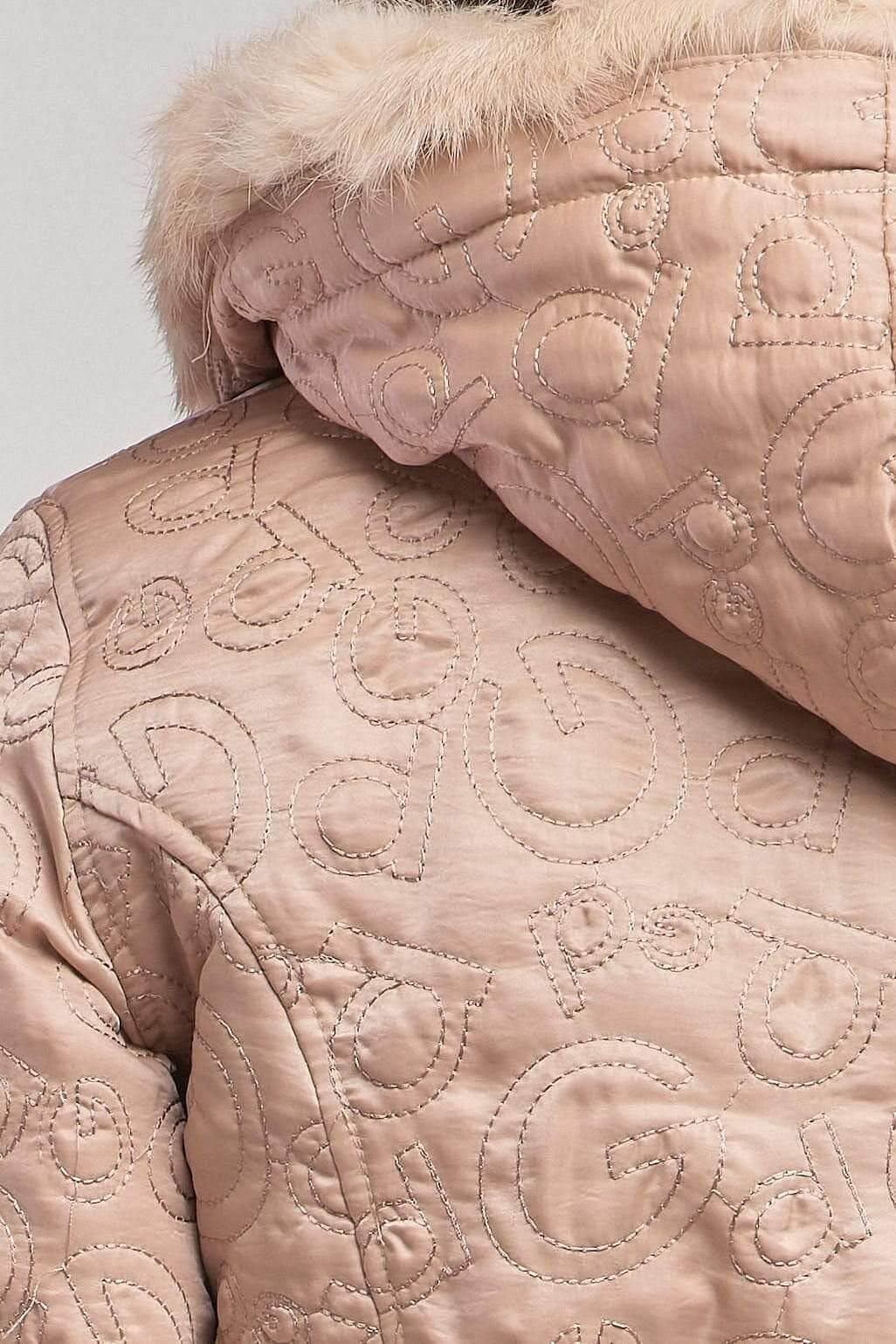 Beige Long Sleeve Faux Fur Winter Bomber Jacket