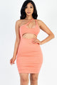 Flamingo Cut-Out Mini Dress
