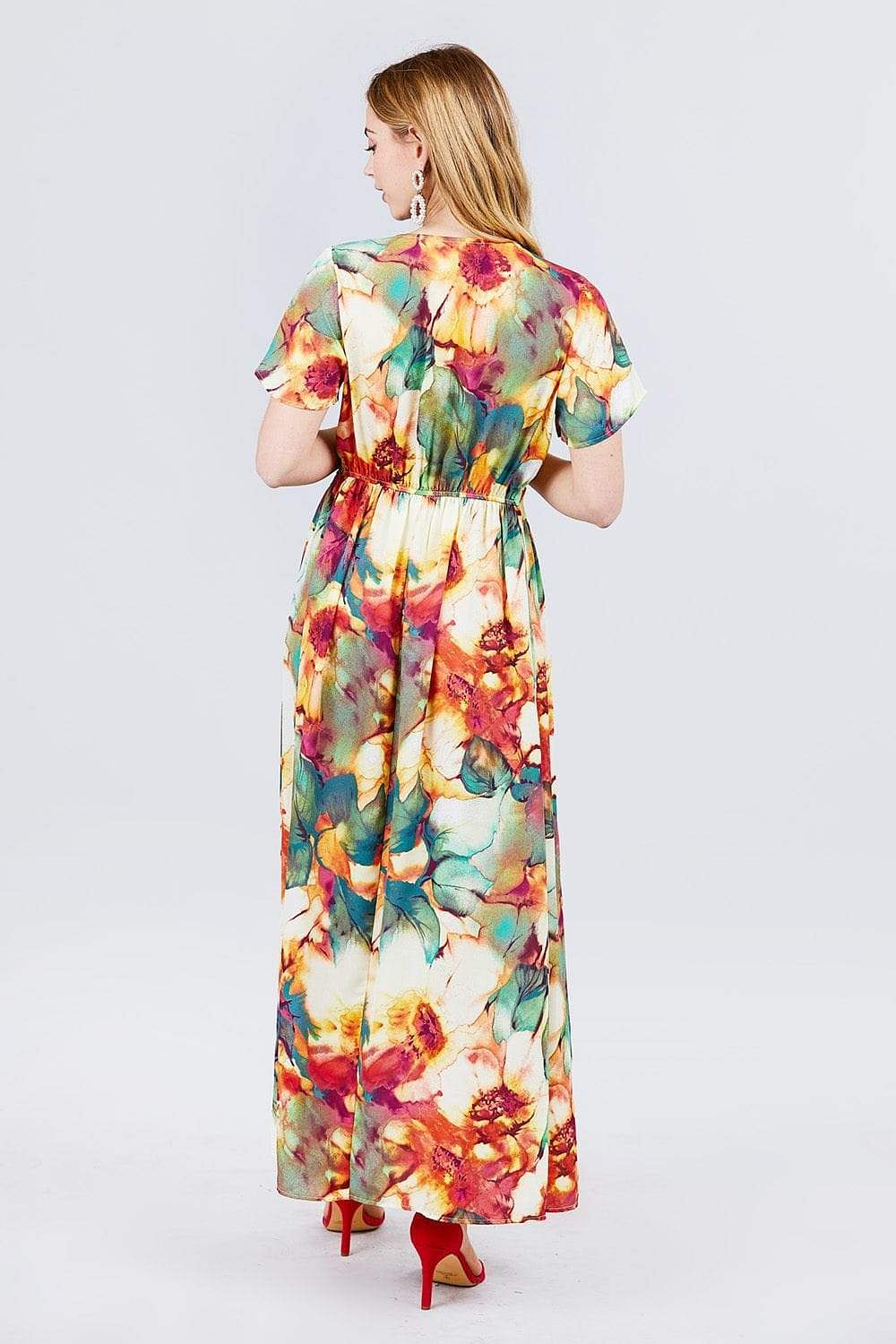 V-Neck Floral Dress | Affordable Floral Dresses