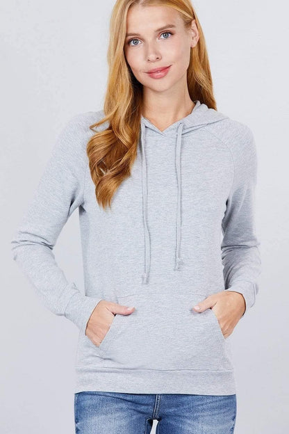 Heather Gray Long Sleeve French Terry Sweatshirt - Shopping Therapy, LLC Sweatshirt