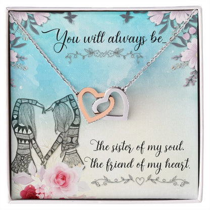 Interlocking Hearts Necklace-You Will Always Be - Shopping Therapy, LLC necklace
