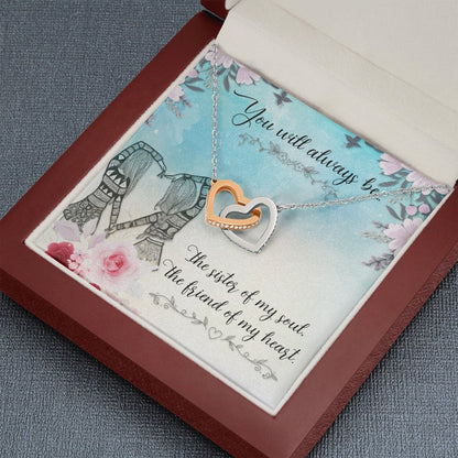 Interlocking Hearts Necklace-You Will Always Be - Shopping Therapy, LLC necklace