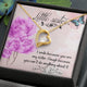 Little Sister Forever Love Necklace With Funny Message Card