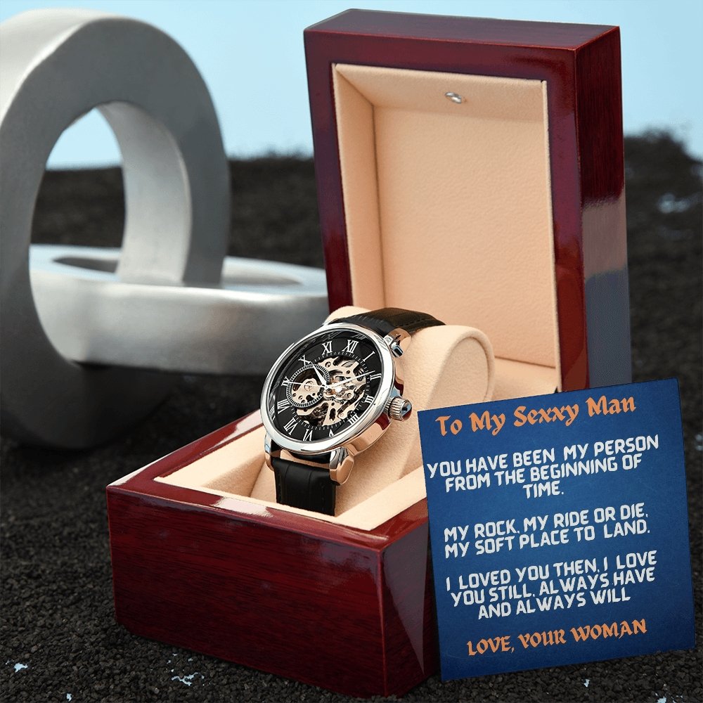 Love You Still-Men's Unique Openwork Watch - Shopping Therapy, LLC Men watches