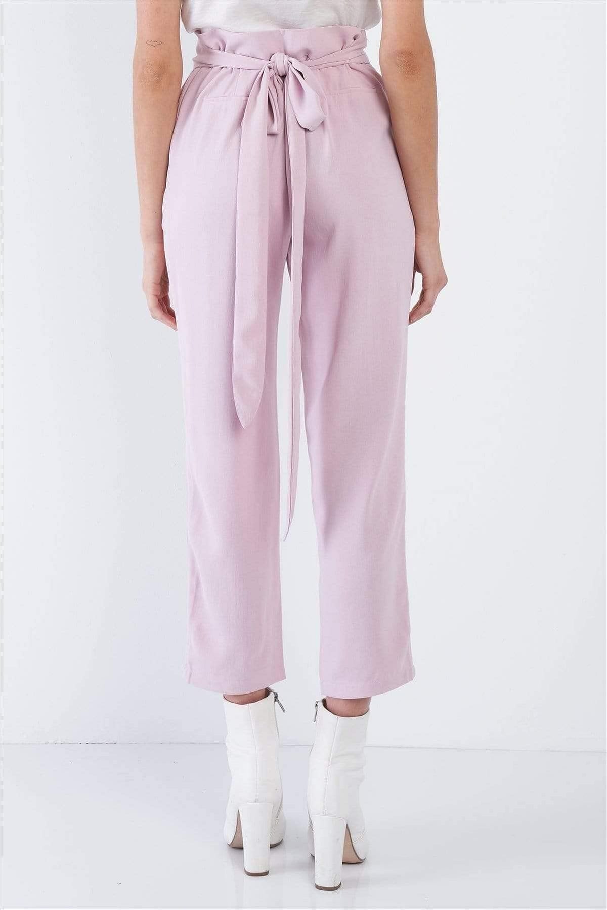 Mauve Ankle Length Skinny Leg Dress Pants