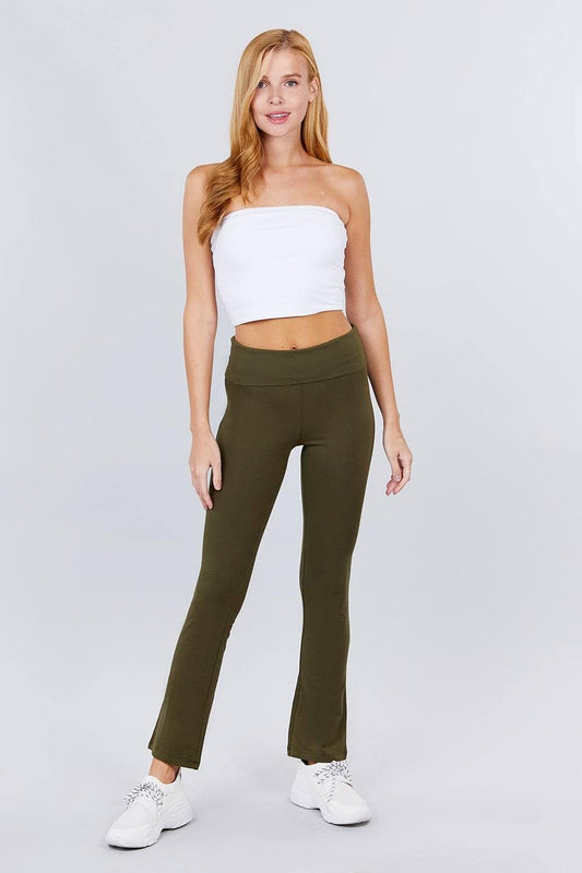 Olive Women's Yoga Leggings - Shopping Therapy, LLC 