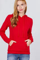 Red French Terry Long Sleeve Sweatshirt