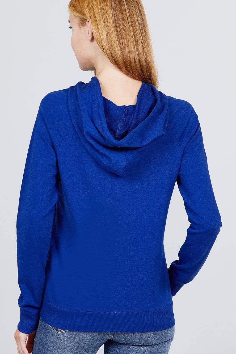 Royal Long Sleeve French Terry Hooded Sweatshirt