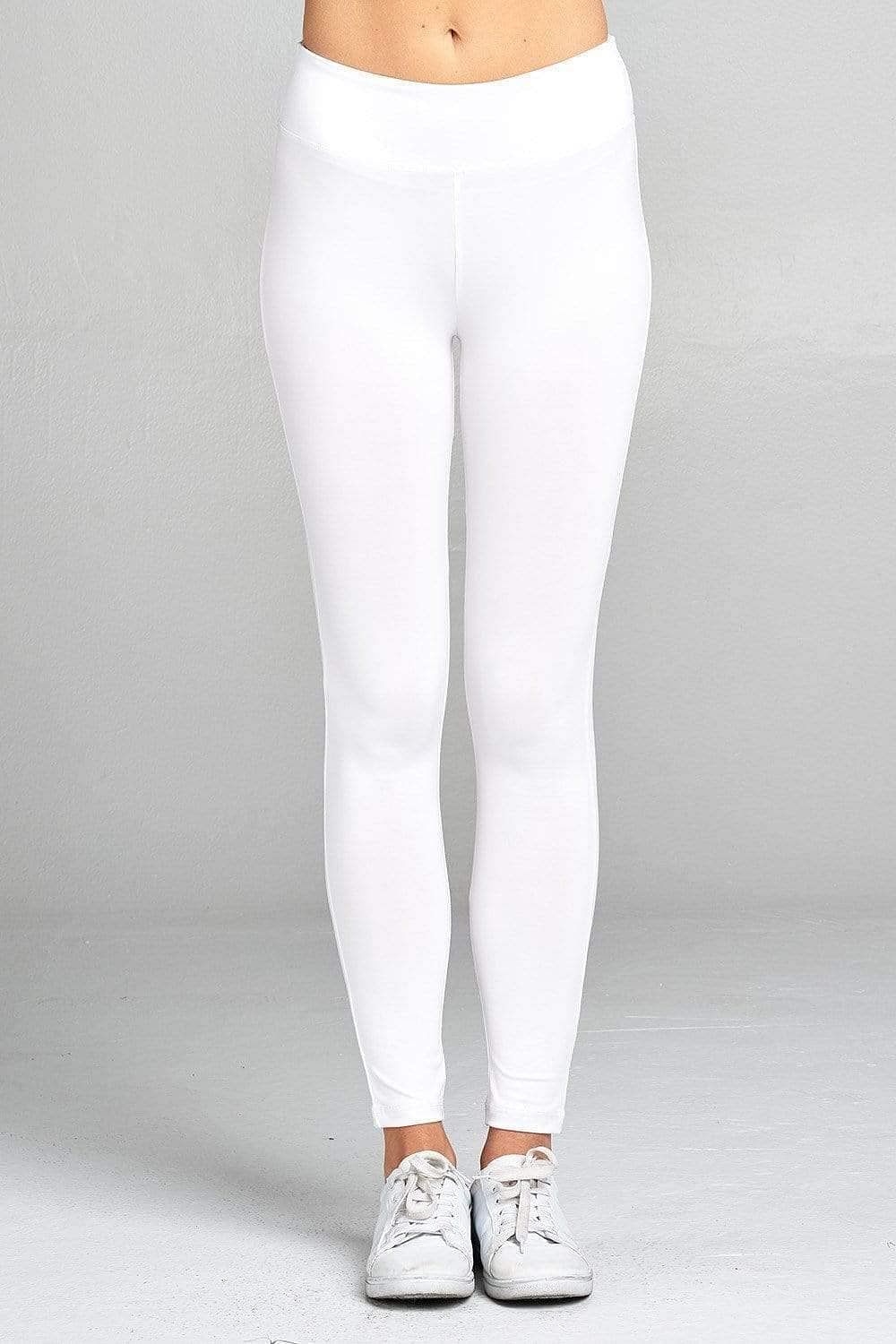 White Yoga Workout Leggings
