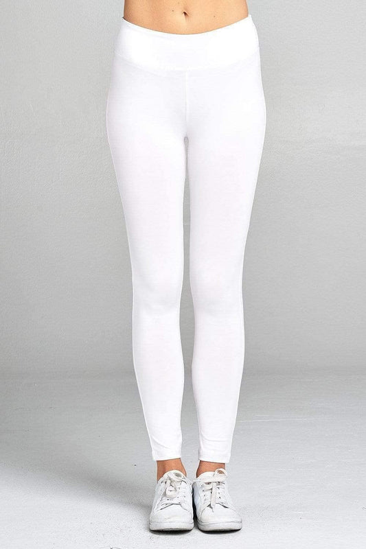 White Yoga Workout Leggings - Shopping Therapy, LLC Athletic Wear