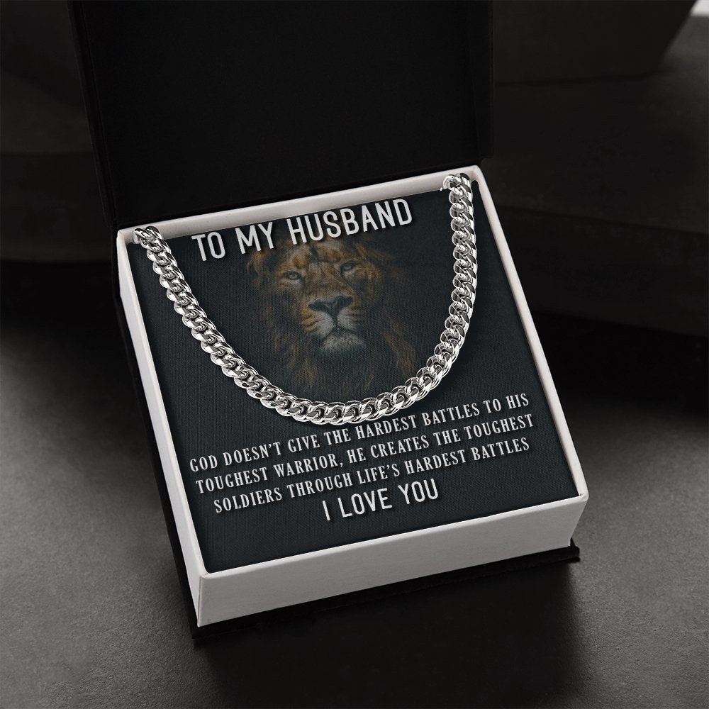 To My Husband-Cuban Link Chain For Men