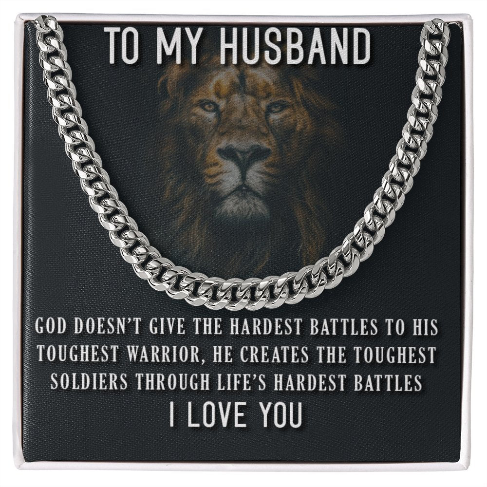 To My Husband-Cuban Link Chain For Men