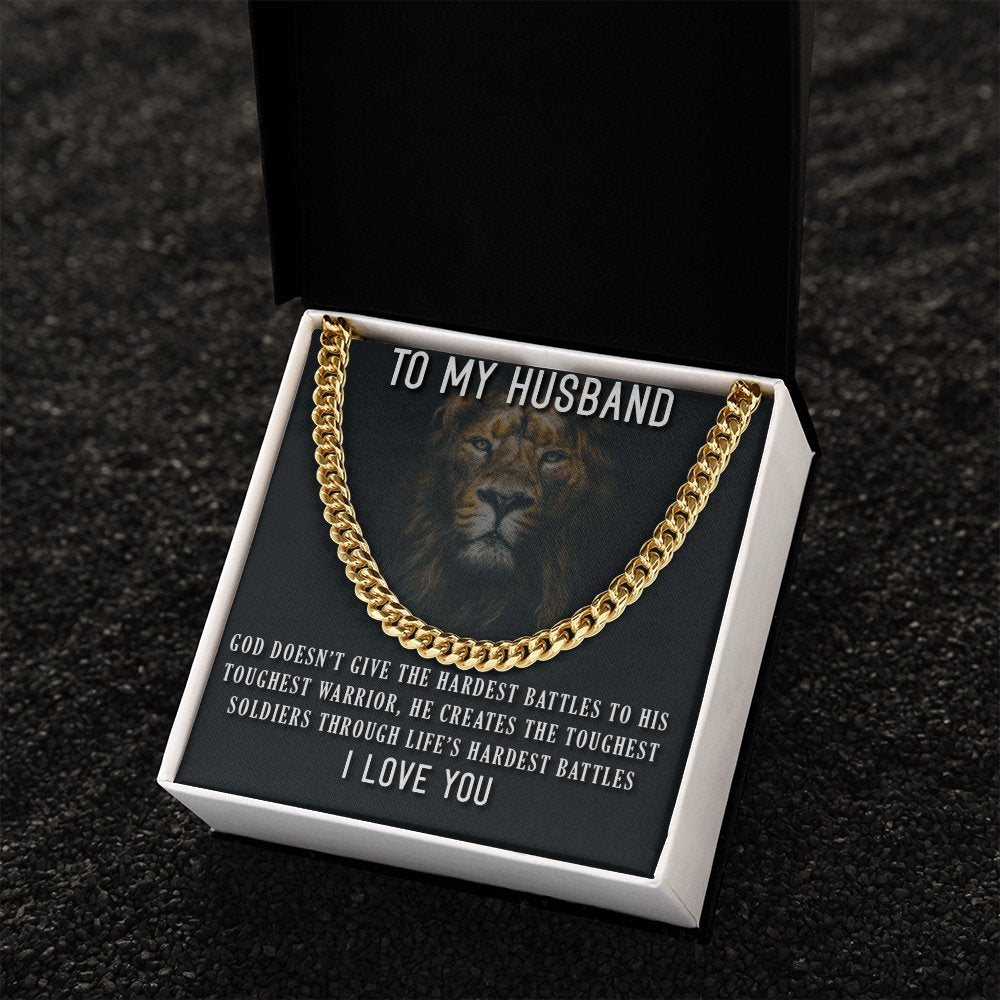 To My Husband-Cuban Link Chain For Men