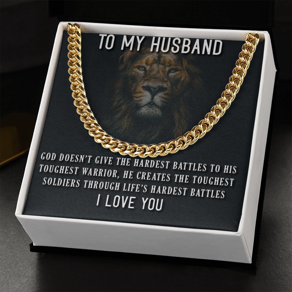 To My Husband-Cuban Link Chain For Men