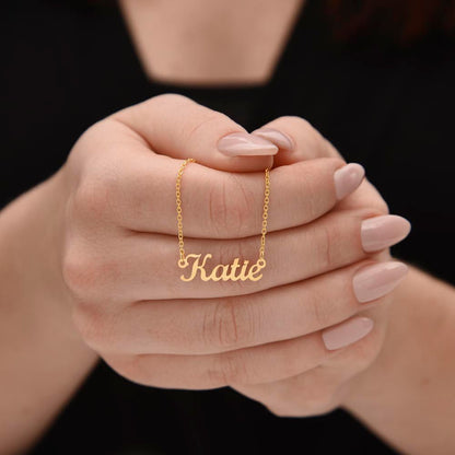Custom Name Necklace With Message Card - Shopping Therapy, LLC Jewelry