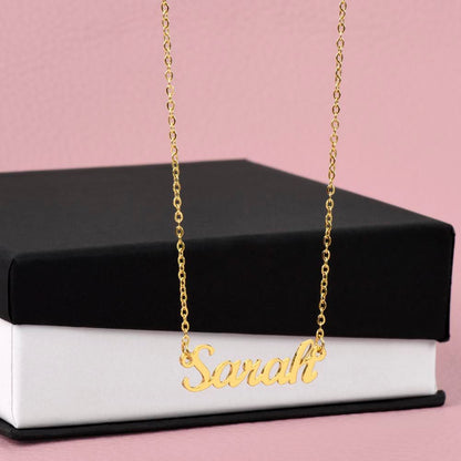 Custom Name Necklace With Message Card - Shopping Therapy, LLC Jewelry