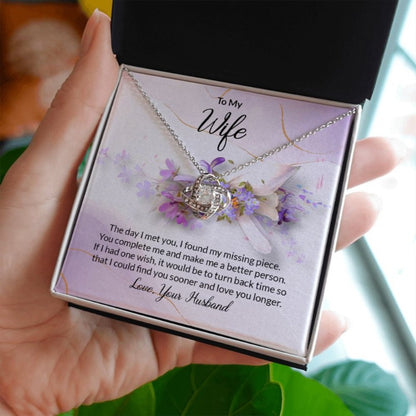 Love you Longer Love knot Necklace For Wife - Shopping Therapy, LLC Jewelry