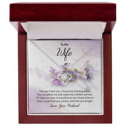 Love you Longer Love knot Necklace For Wife - Shopping Therapy, LLC Jewelry