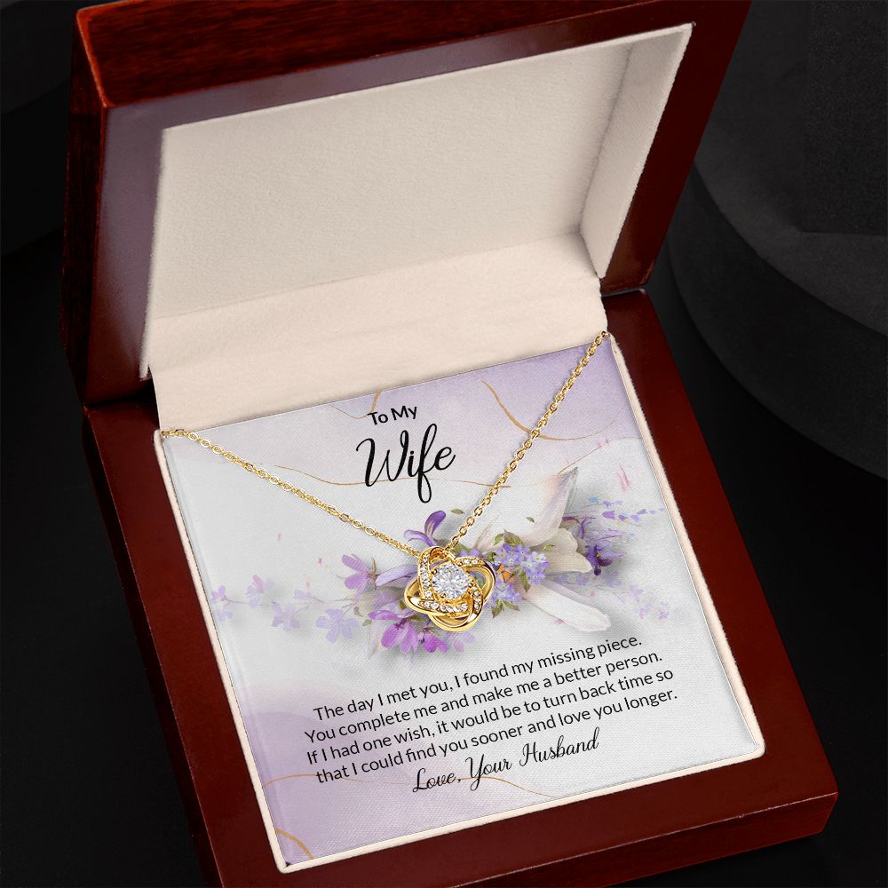 Love you Longer Love knot Necklace For Wife - Shopping Therapy, LLC Jewelry