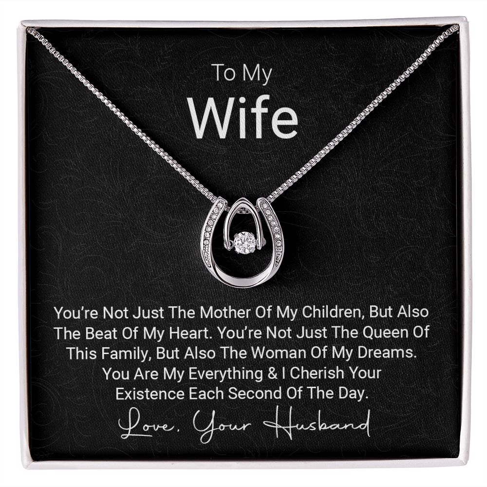 Lucky In Love Necklace For Wife - Shopping Therapy, LLC Jewelry