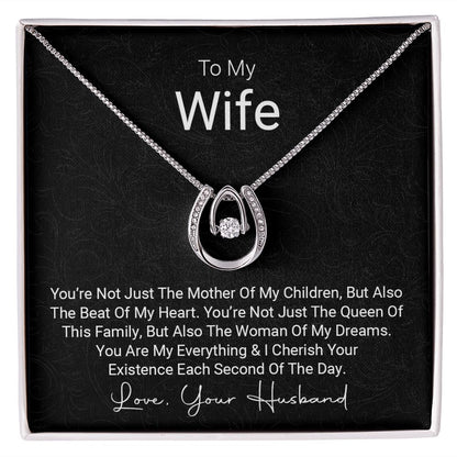 Lucky In Love Necklace For Wife - Shopping Therapy, LLC Jewelry