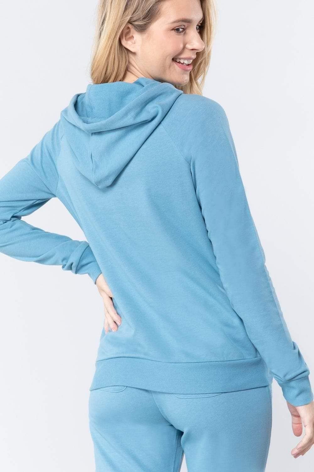 Topaz Long Sleeve Hooded Sweater